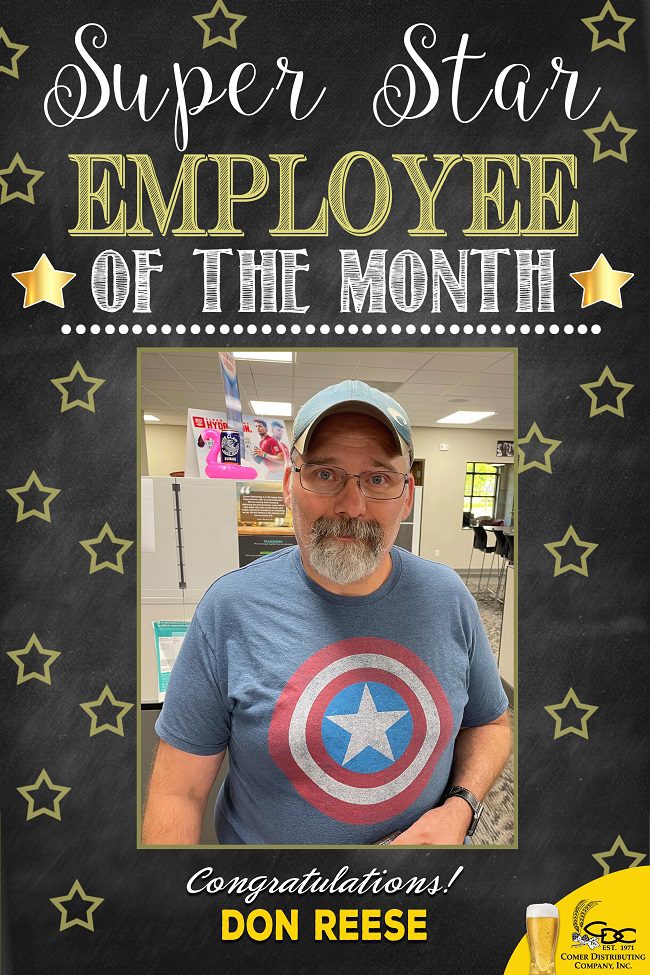 Don Reese Employee of the Month