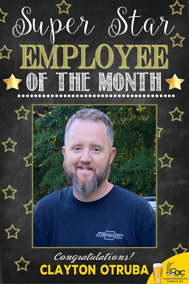 An employee of the month photo of TL Leonard