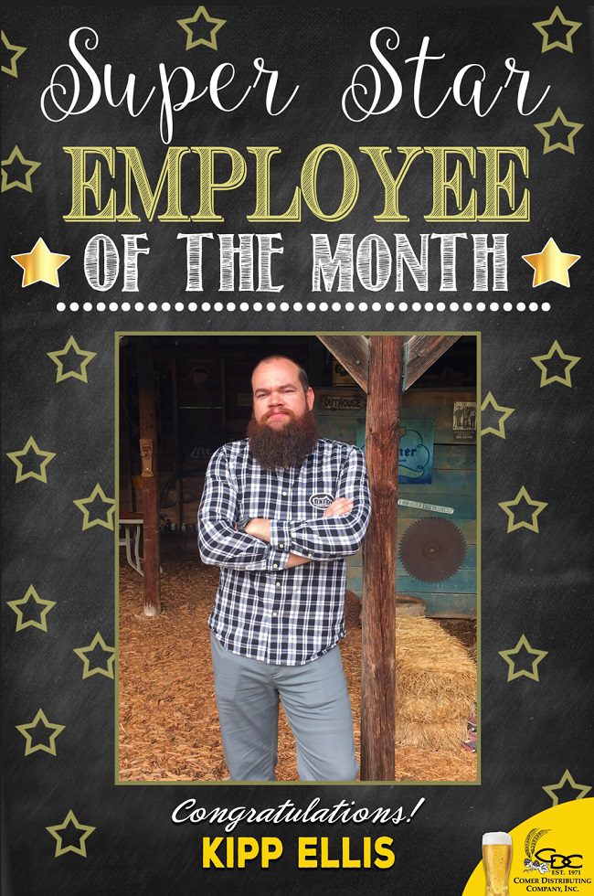 Will Funderburk's employee of the month photo.