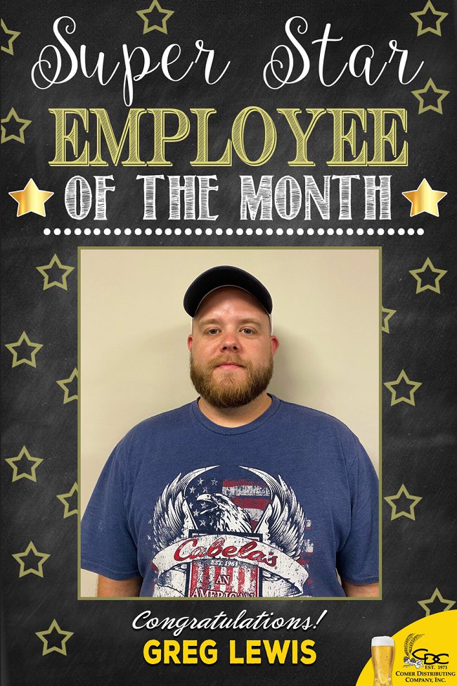 Will Funderburk's employee of the month photo.