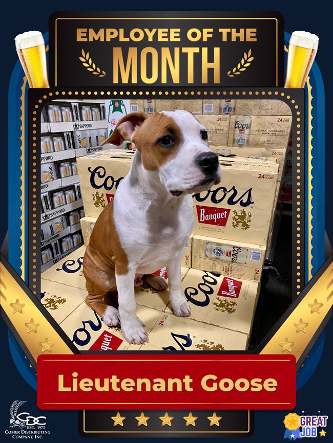Employee of the Month_Goose_18x24 An employee of the month photo of Shawn Kyle