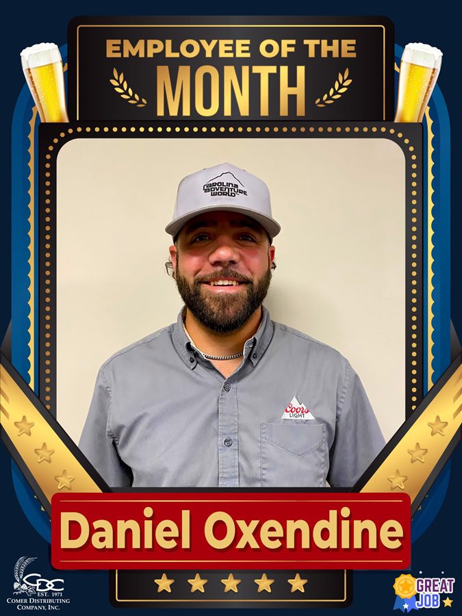 An employee of the month photo of Shawn Kyle