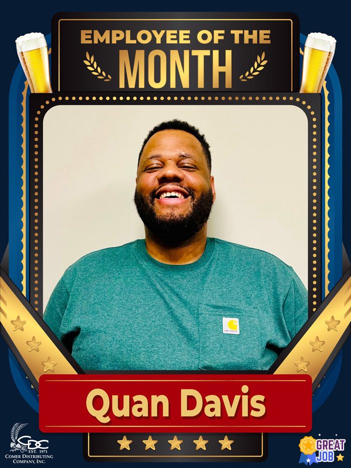 An employee of the month photo of Shawn Kyle