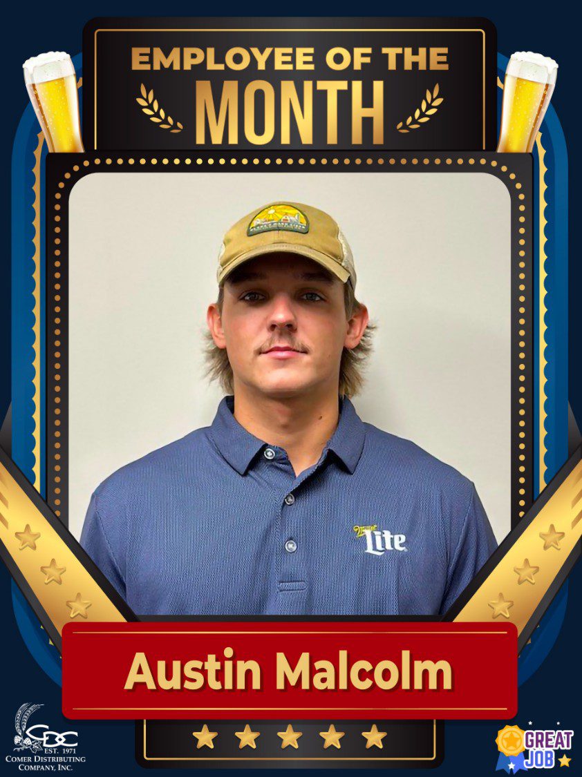 An employee of the month photo of Shawn Kyle