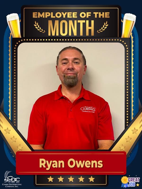 An employee of the month photo of Shawn Kyle