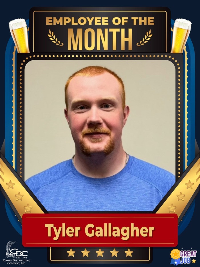 An employee of the month photo of Shawn Kyle