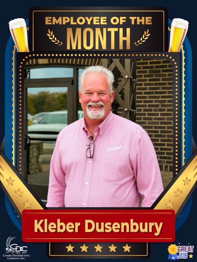 An employee of the month photo of Shawn Kyle