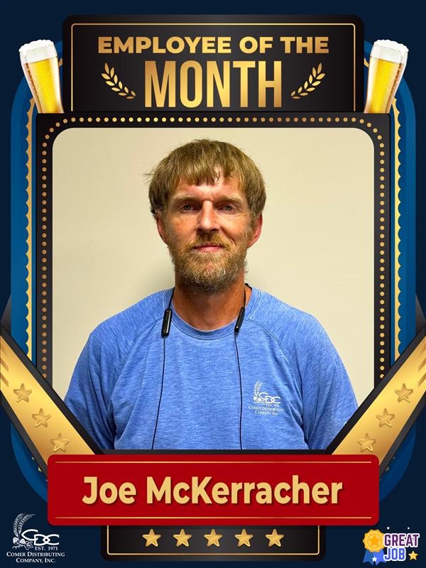 An employee of the month photo of Shawn Kyle